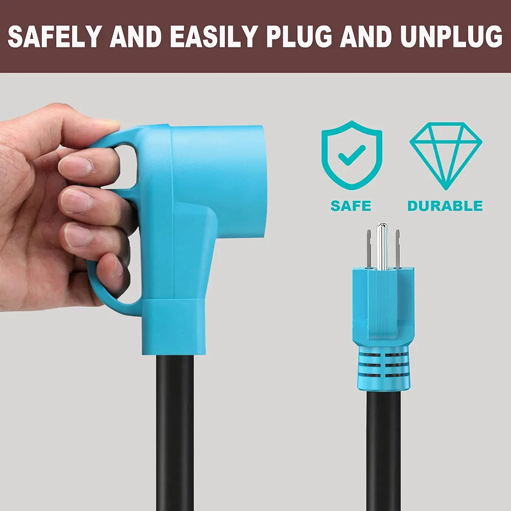 CircleCord 30A to 15A RV Adapter Cord with Grip Handle