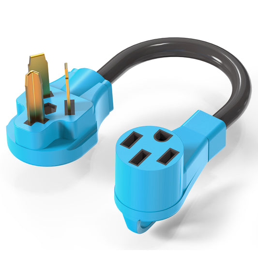 NEMA 10-30P to 14-50R EV Charger Adapter Cord Compatible with Tesla Model 3/S/X/Y, 30 Amp Dryer to 50 Amp EV for Level 2 Charging, ETL Listed (Not for RV or Dryer)
