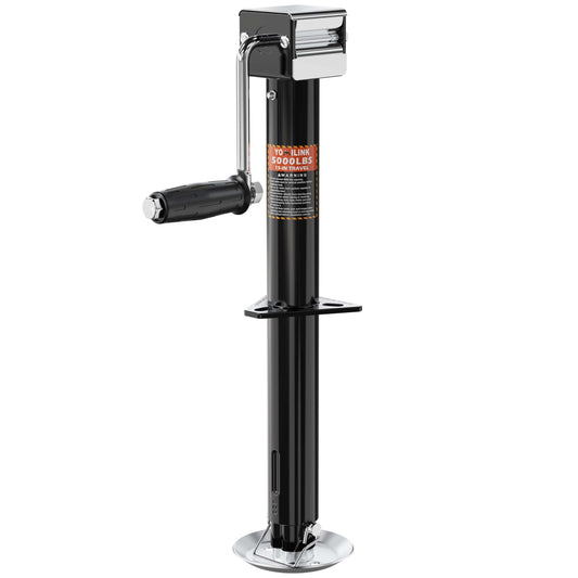 5000 lbs A-Frame Trailer Jack, 15" Lift, Adjustable 5-Level Drop Leg, 5K Jack for RV Trailer Boat